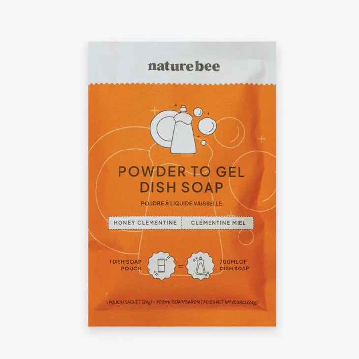Nature Bee Clean - Powder to Gel Kitchen Dish Soap - Honey Clementine