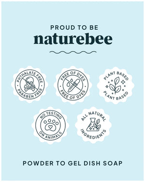 Nature Bee Clean - Powder to Gel Kitchen Dish Soap - Honey Clementine