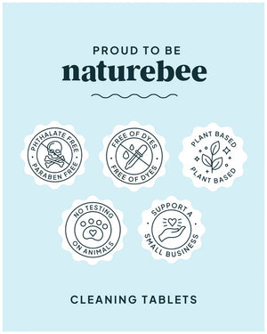 Nature Bee Clean - 500ml Glass Bathroom Cleaning Spray Kit