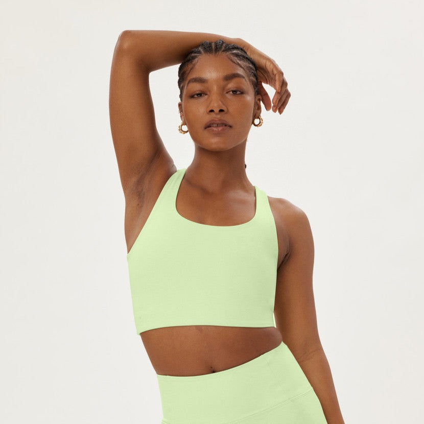 Girlfriend Collective - RPET Paloma Bra Green Tea – All Things Being Eco