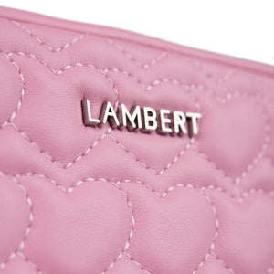 Lambert - The Rosie Quilted Toiletry Bag - all things being co chilliwack - vegan travel accessories, purses and wallets - women's clothing store - whisper pink detail