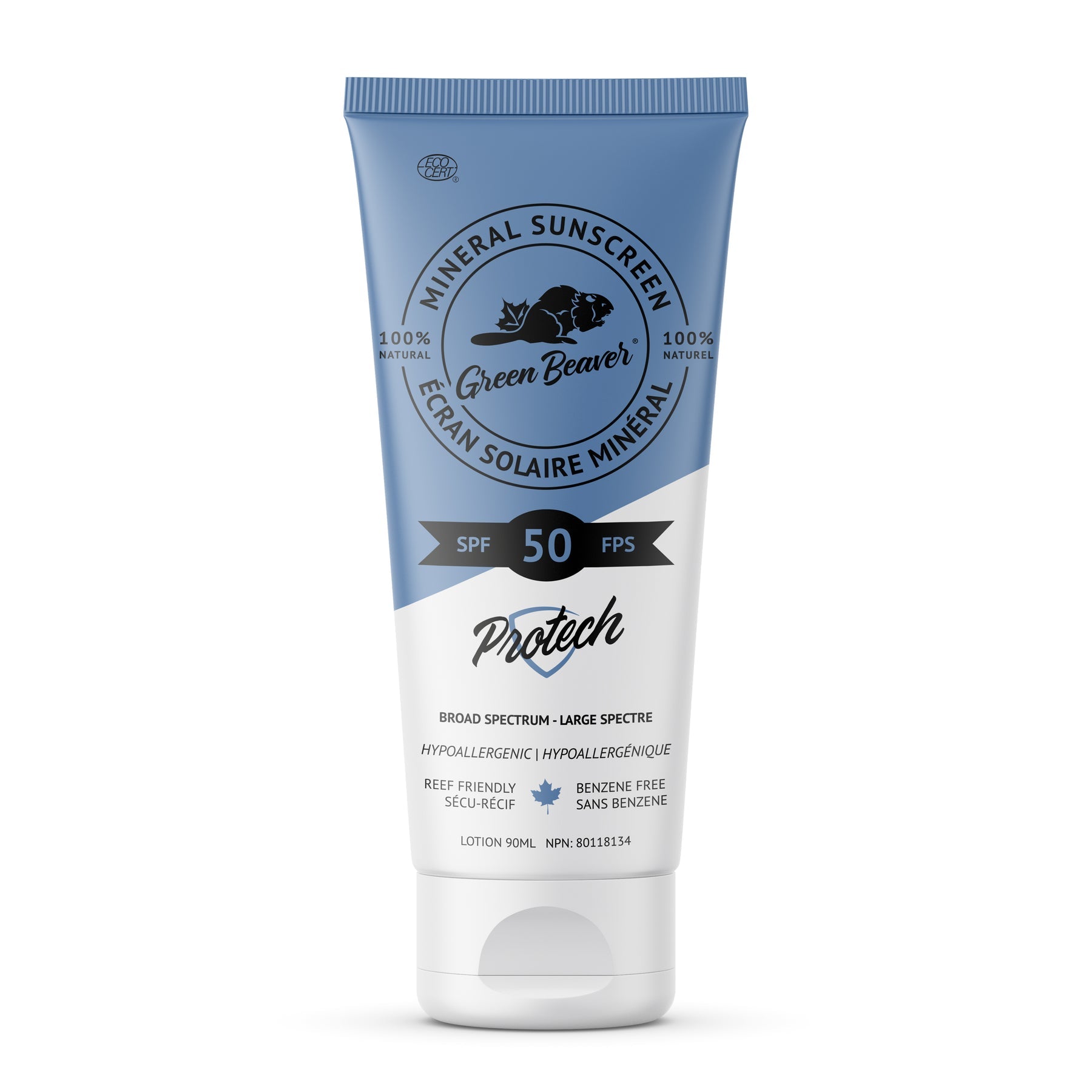 The Green Beaver Company - Mineral Sunscreen - Protech SPF 50