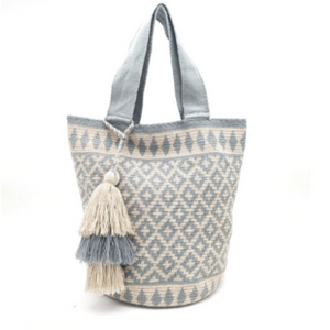 Woven Wildly - Wayuu Tote Serenity Mochila