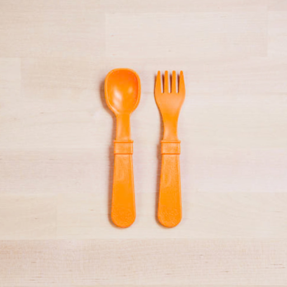 Re-Play - Open Stock Utensils - all things being eco chilliwack canada - kids clothing and accessories boutique - orange