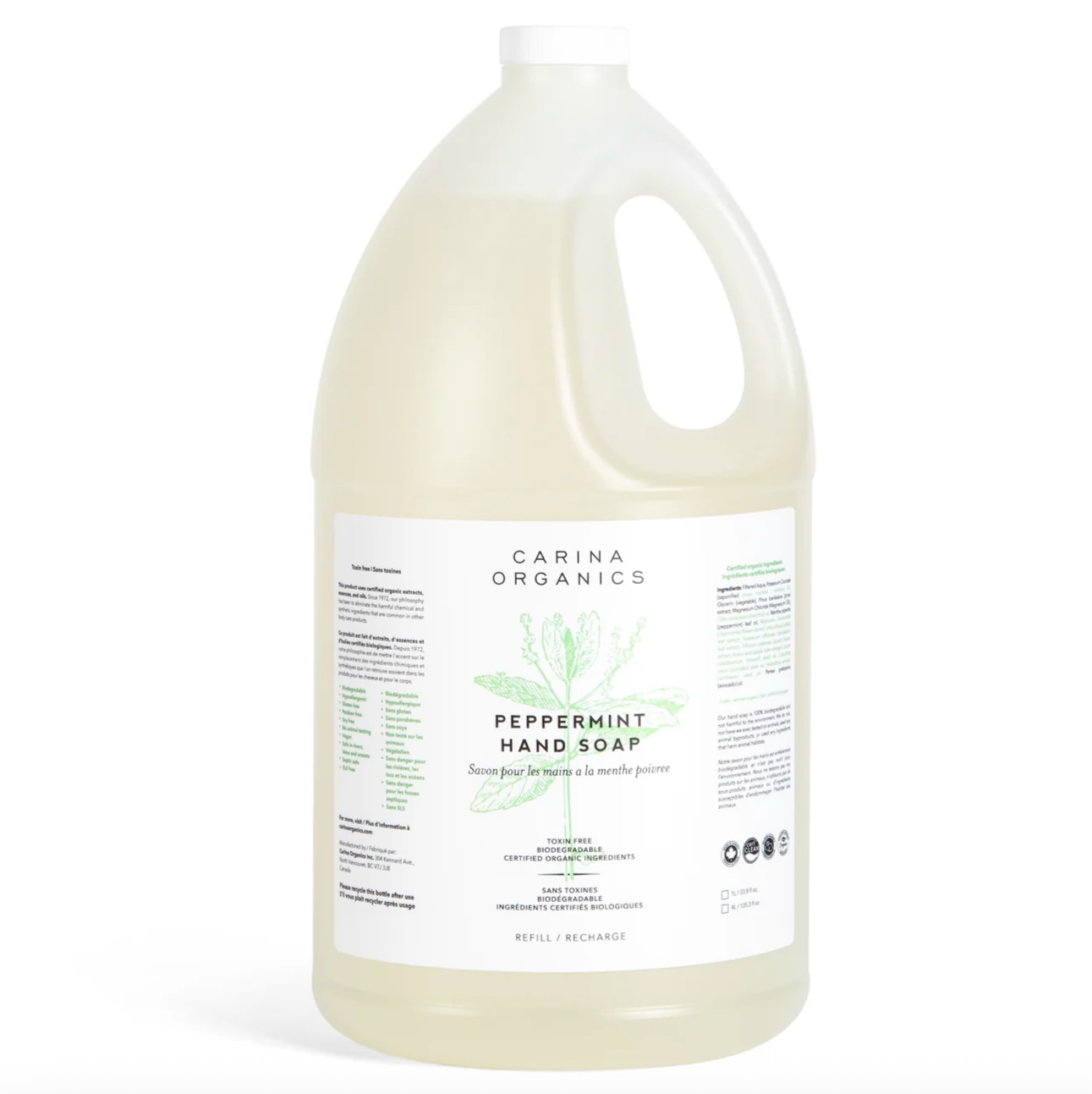 Carina Organics - Peppermint Hand Soap Refill