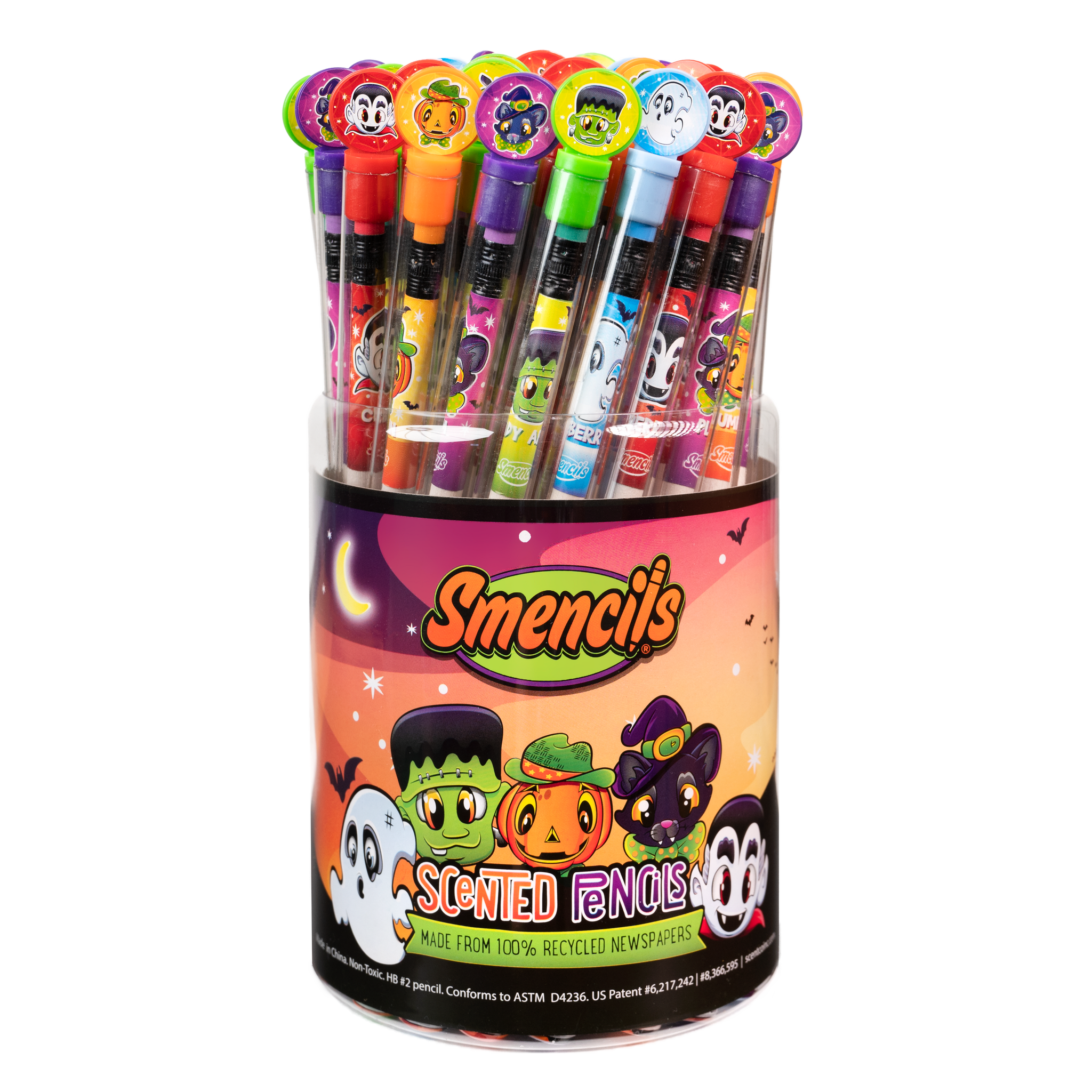 Happy Halloween Smencils - Recycled Newspaper Scented Pencils