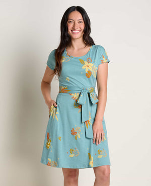 Toad & Co. - Cue Wrap SS Dress - all things being eco chilliwack canada - women's fashion and accessories store