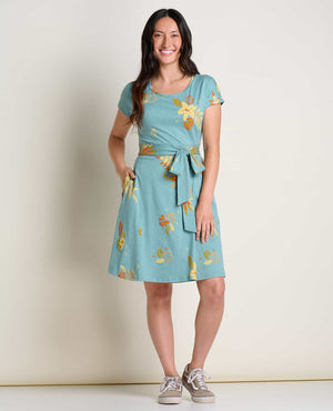Toad & Co. - Cue Wrap SS Dress - all things being eco chilliwack canada