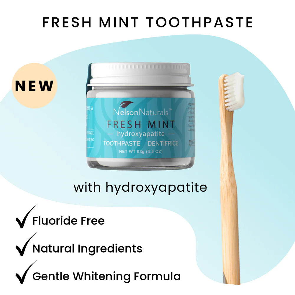 Nelson Naturals - Fresh Mint w/hydroxyapatite Toothpaste 93g