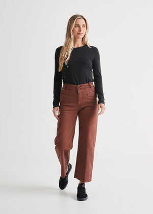 DU/ER - LuxTwill High Rise Trouser - all things being eco Chilliwack canada
