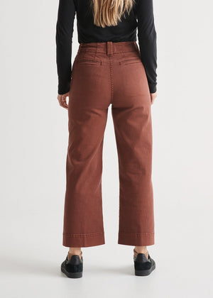 DU/ER - LuxTwill High Rise Trouser - all things being eco Chilliwack canada - women's clothing and accessories store - sustainable and eco friendly fashion - Canadian based fashion
