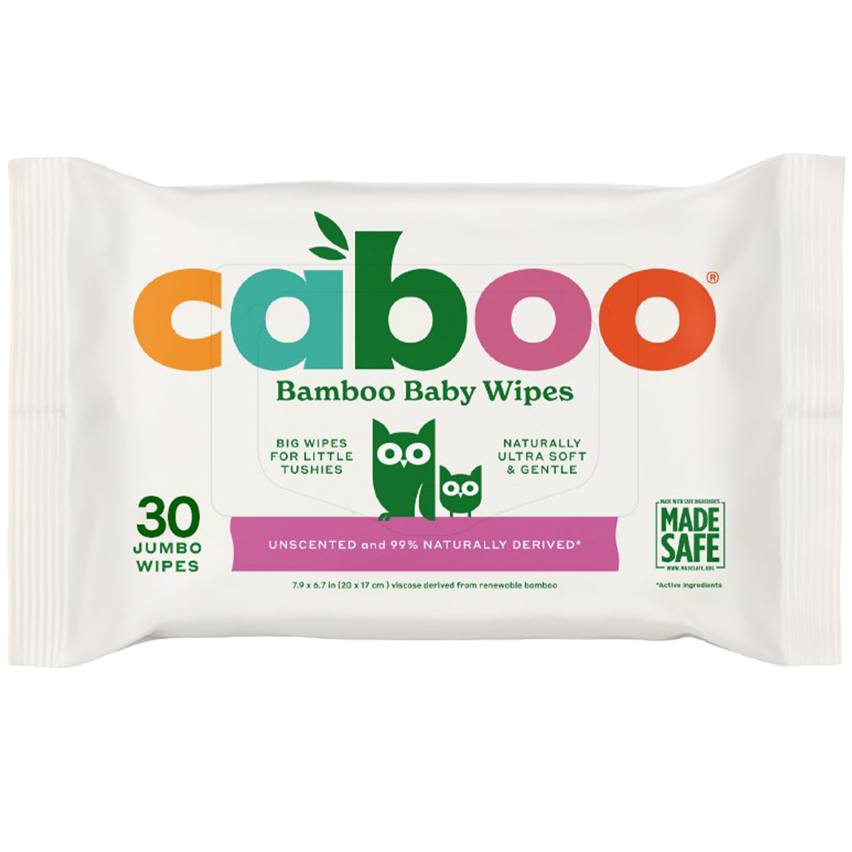 Caboo - Unscented Jumbo Bamboo Baby Wipes