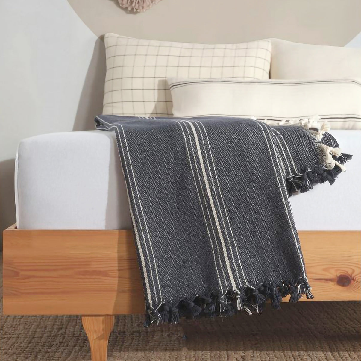 MOA - Minimalist 100% Turkish Cotton Throw Blanket - all things being eco chilliwack