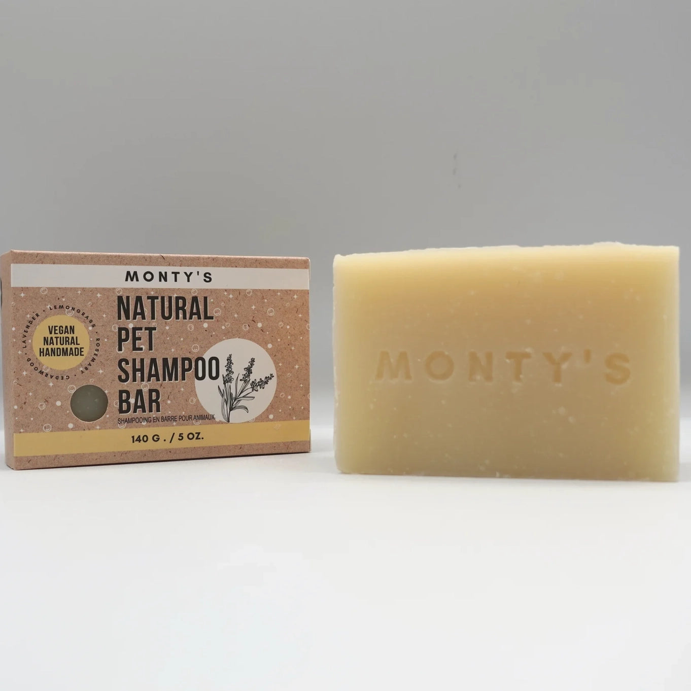 Monty's Bags - Natural Pet Shampoo Bar For Dogs & Cats