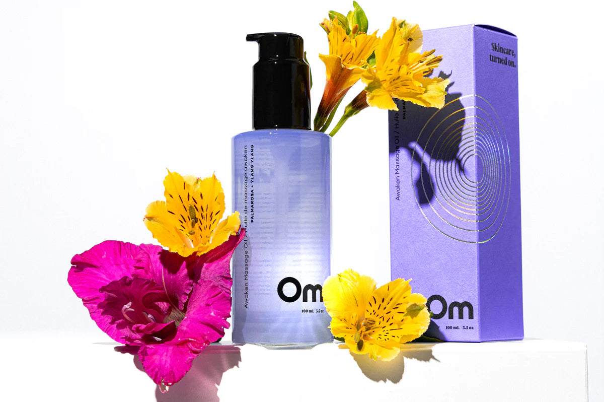 Om - Awaken Massage Oil - Palmarosa + Ylang Ylang
