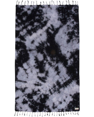 Sand Cloud - Organic Turkish Cotton Beach Towels  - all things being eco chilliwack - black acid wash tie dye