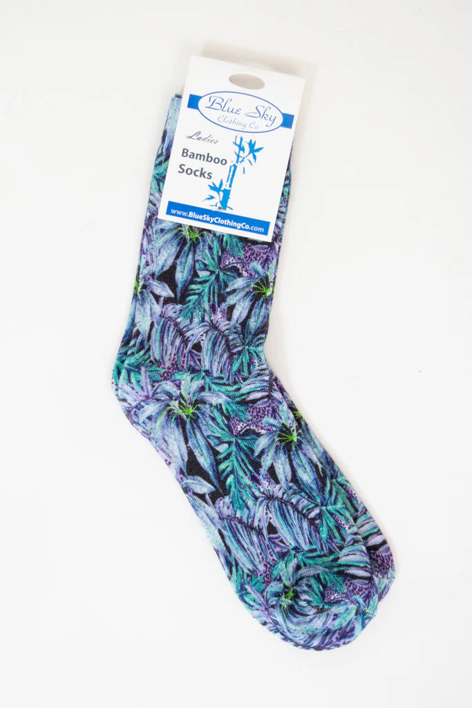 Blue Sky - Ladies Printed Bamboo Dress Socks