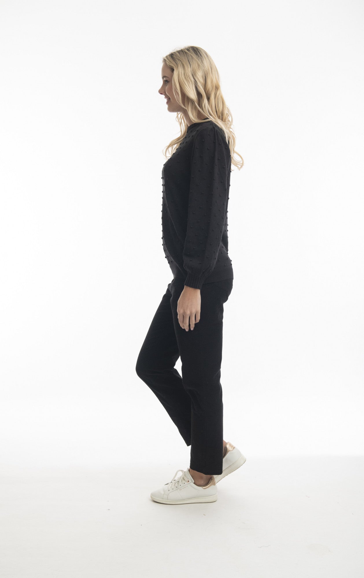 Orientique - Organic Cotton Bobble Knit Sweater