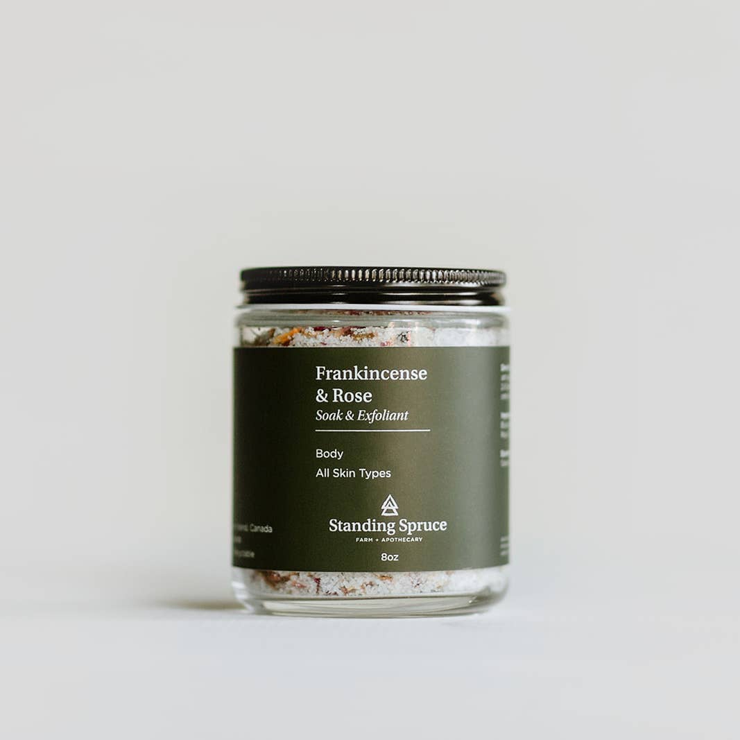 Standing Spruce - Frankincense + Rose Soak & Exfoliant
