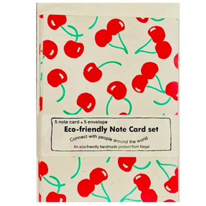Giftsland - Eco-Friendly Fair Trade Notecard Sets - all things being eco chilliwack  - cherries