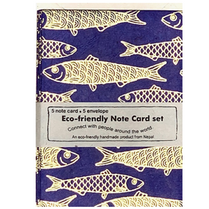 Giftsland - Eco-Friendly Fair Trade Notecard Sets - all things being eco chilliwack  - fish