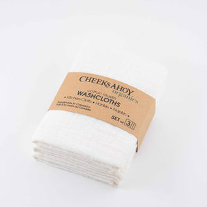 Cheeks Ahoy - Organic Cotton Muslin Wash Cloths