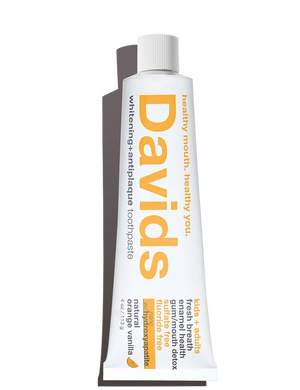 Davids - Premium Kids + Adults Nano W/Hydroxyapatite Natural Orange Vanilla Toothpaste