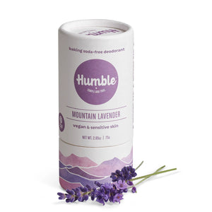 Humble - Mountain Lavender Vegan + BSF Deodorant - all things being eco chilliwack canada - eco friendly vegan skincare