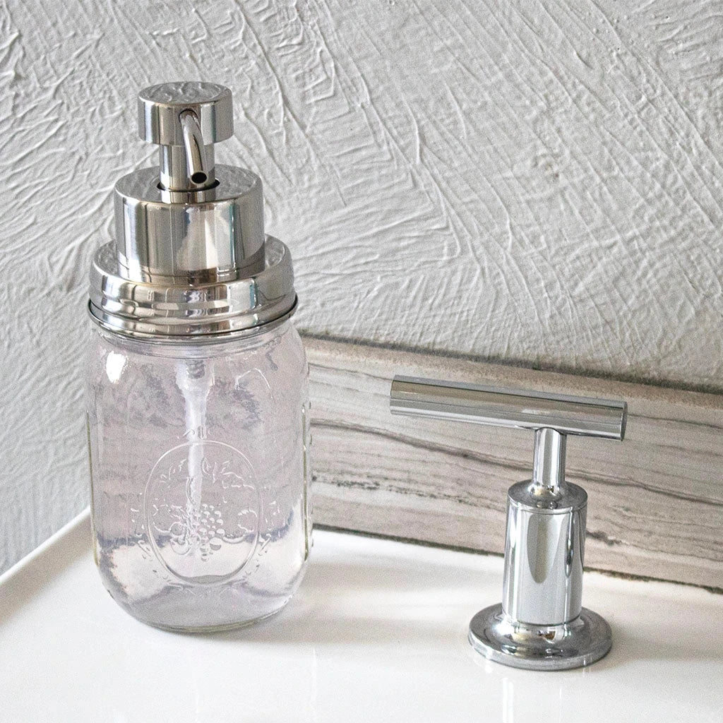 Mason Jar Lifestyle - Stainless Steel Mirror Soap Pump Dispenser