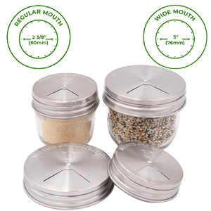 Mason Jar Lifestyle - Stainless Steel Spice Lids