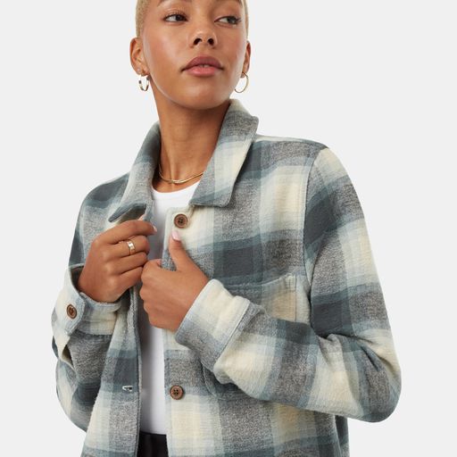 tentree - Flannel Utility Jacket - all things being eco chilliwack - women's clothing store