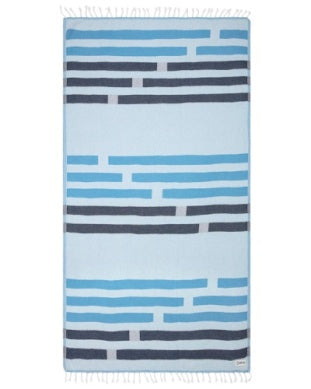Sand Cloud - Organic Turkish Cotton Beach Towels  - dash stripe
