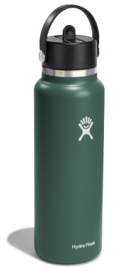 Hydro Flask - 40oz. Flex Straw Cap Vacuum Insulated Stainless Steel Water Bottle - fir