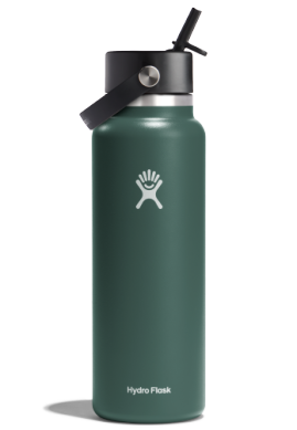 Hydro Flask - 40oz. Flex Straw Cap Vacuum Insulated Stainless Steel Water Bottle - all things being eco chilliwack - fir