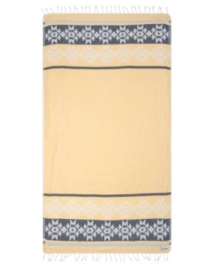 Sand Cloud - Organic Turkish Cotton Beach Towels  - ornate stripe