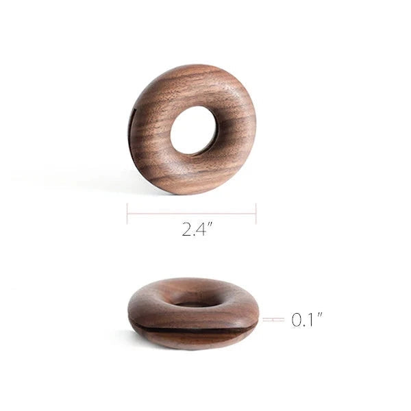 Smile - Wooden Donut Bag Clips