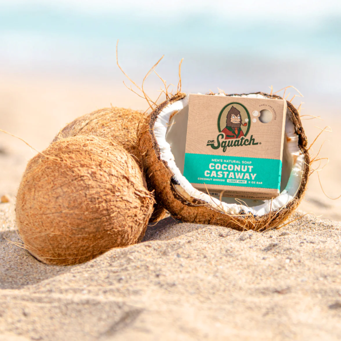 Dr. Squatch - Coconut Castaway Bar Soap - all things being eco chilliwack - natural soap