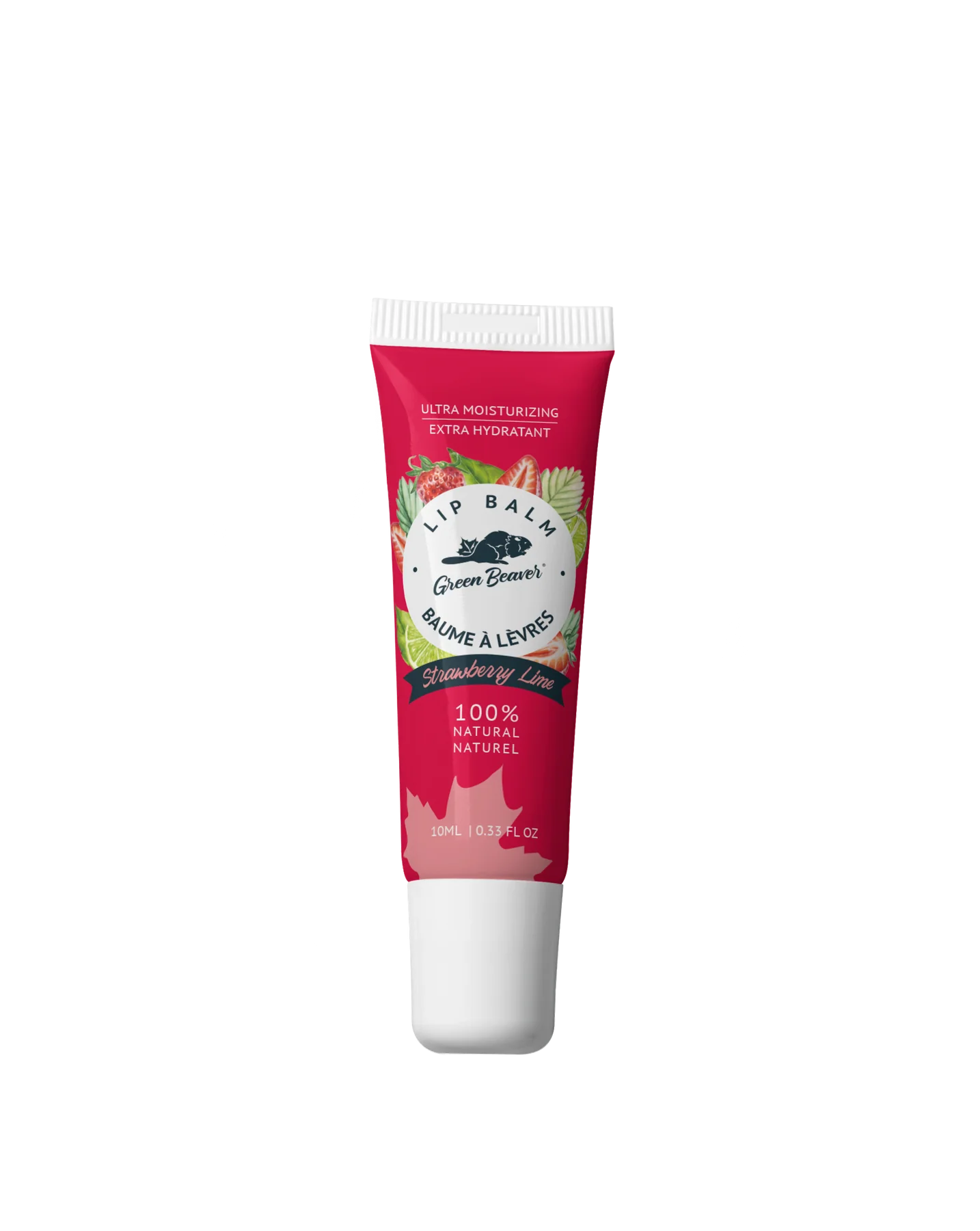 Green Beaver - Strawberry-Lime Lip Balm - Ultra Moisturizing
