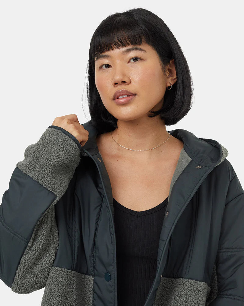 tentree - Recycled Boucle Full Snap Hoodie