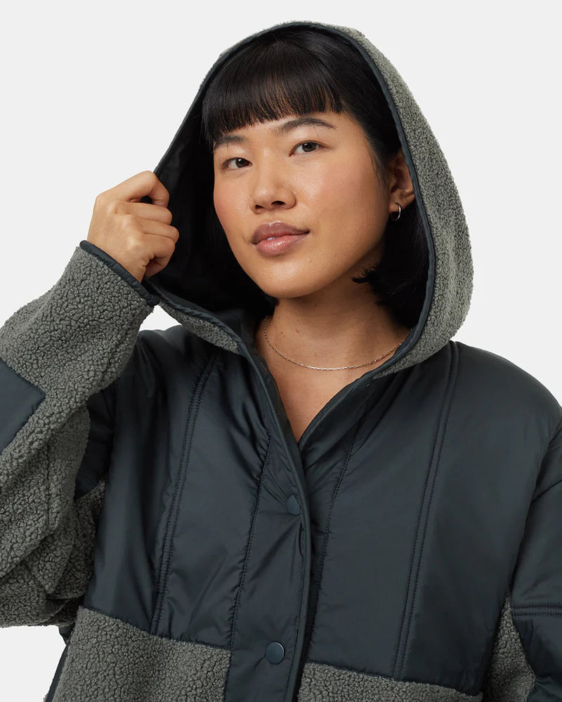 tentree - Recycled Boucle Full Snap Hoodie