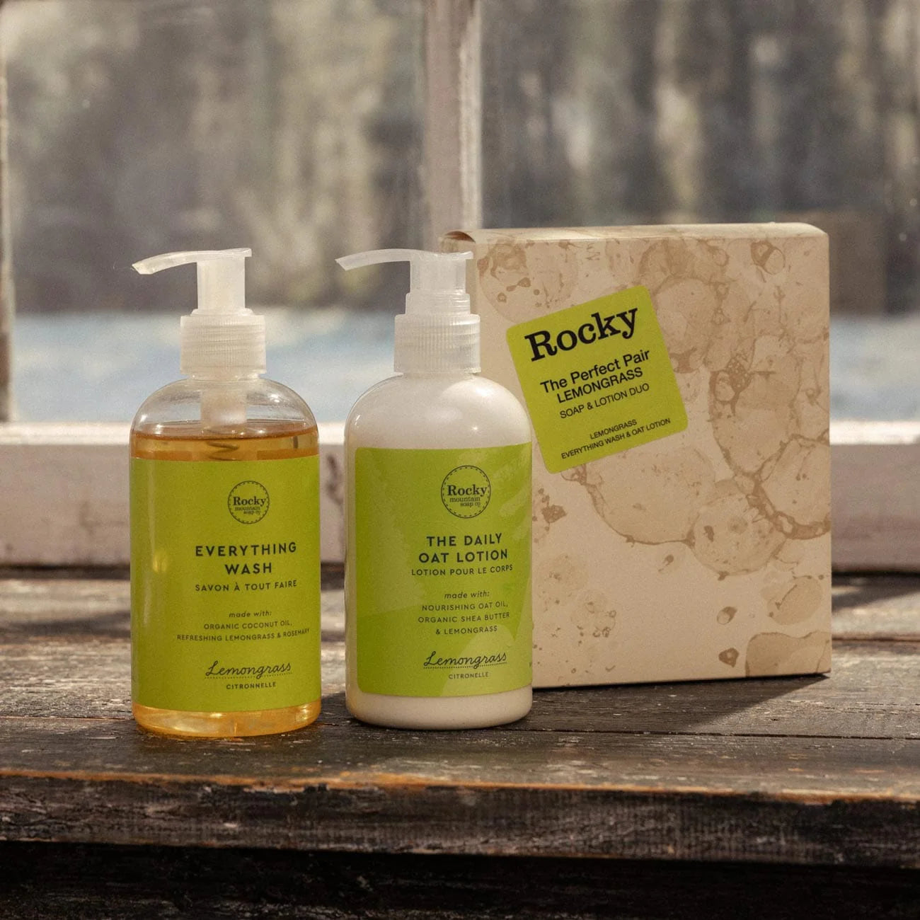 Rocky Mountain Soap Company - The Perfect Pair Lemongrass Giftset