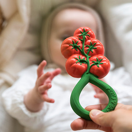 Oli & Carol - Natural Rattle Toys - all things being eco chilliwack - natural rubber teething toys