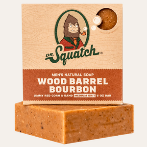Dr. Squatch - Wood Barrel Bourbon Bar Soap