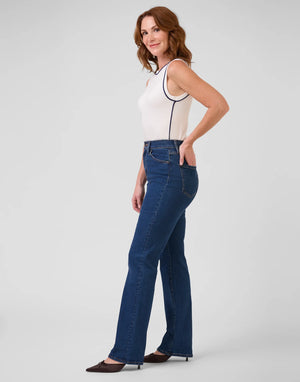 Second Yoga Jeans - High Rise Chloe Straight Heritage Blue