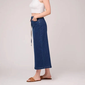 Second Yoga Jeans - High Waisted Skirt Blue Daisy