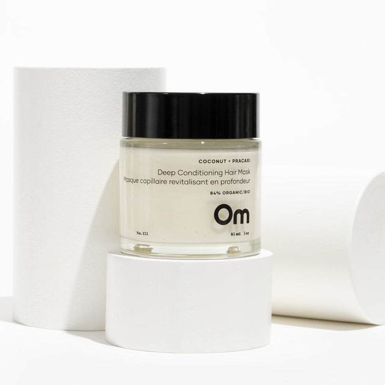 Om - Coconut + Pracaxi Deep Conditioning Hair Mask - all things being eco chilliwack