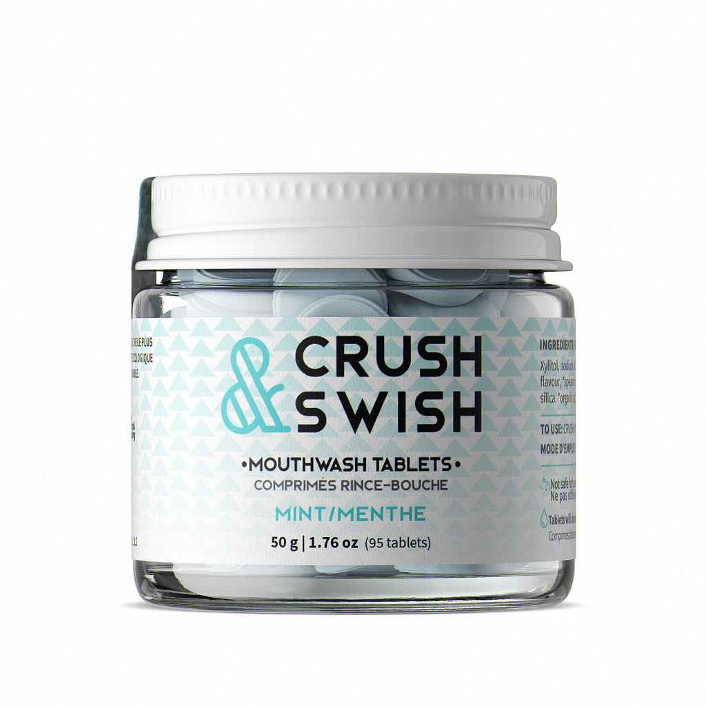 Nelson Naturals - Crush & Swish Mouthwash Tablets Mint 50g