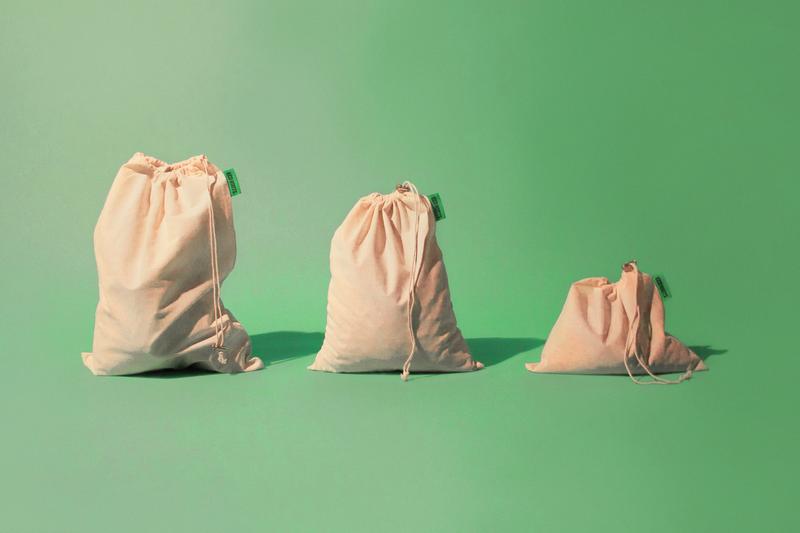 EcoRoots - Reusable Organic Cotton Reusable Produce Bags Set of 9