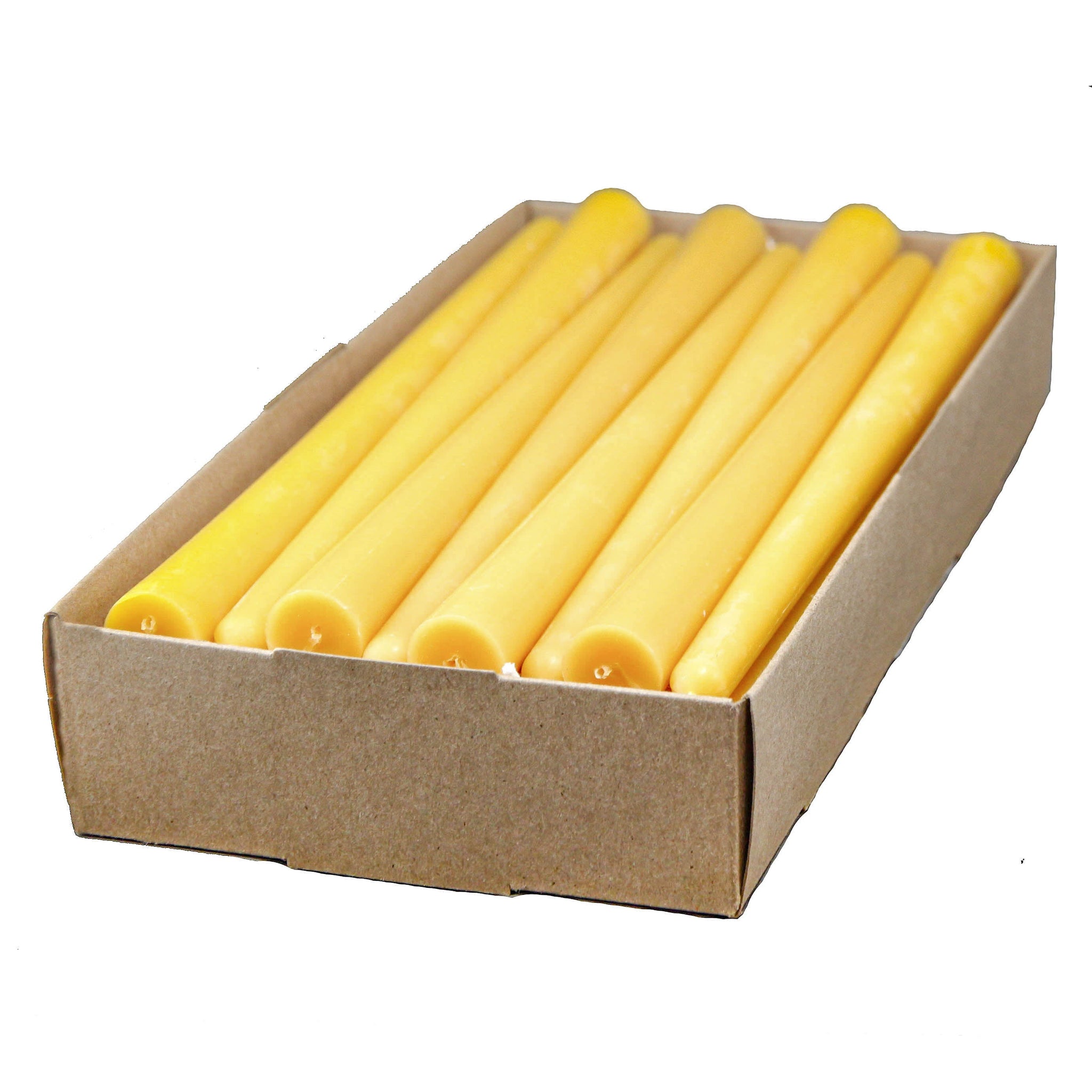 Honey Candles - 12" Natural Taper Beeswax Candles