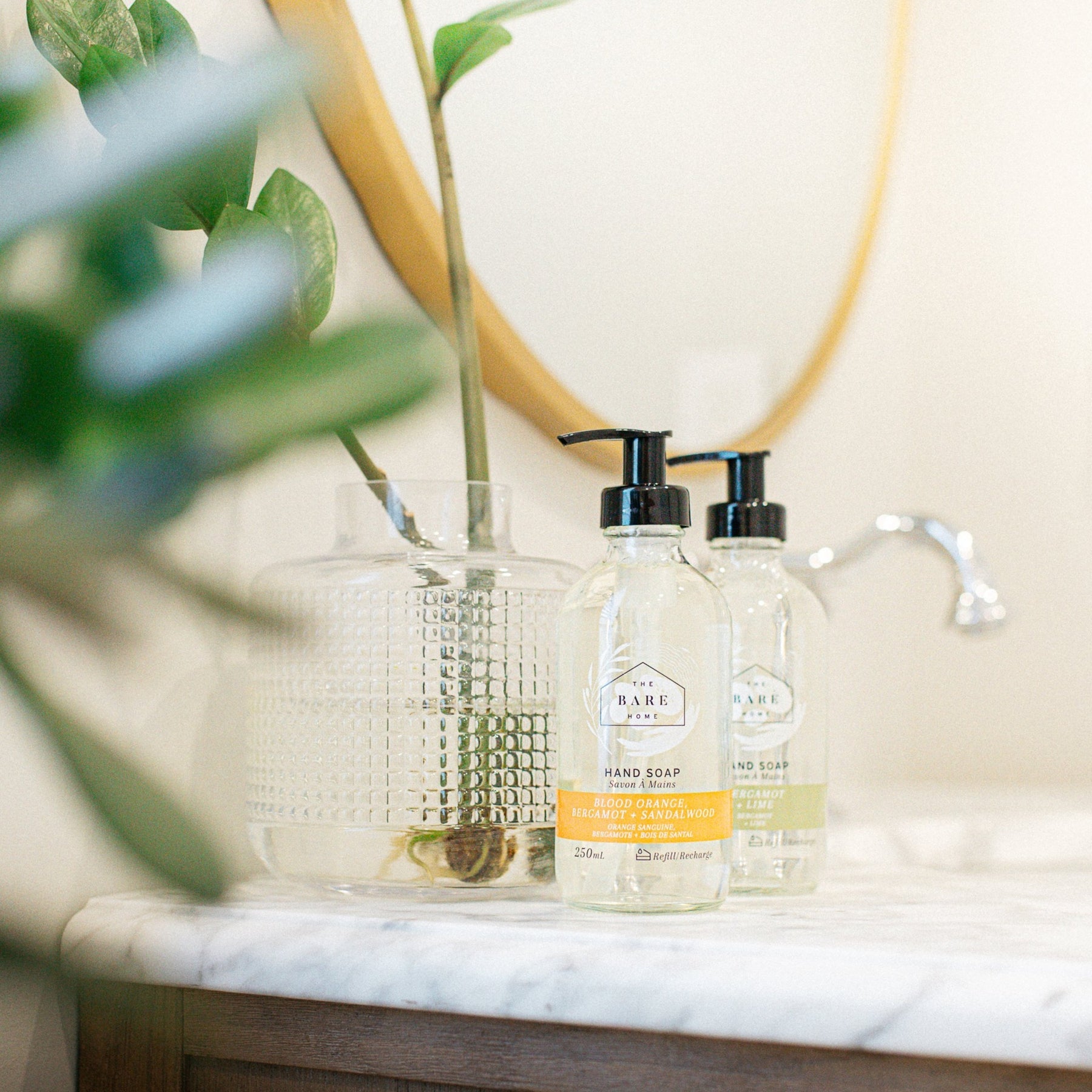 The BARE Home - Bergamot + Lime Hand Soap - all things being eco chilliwack - refillable vegan hand soaps - canadian made
